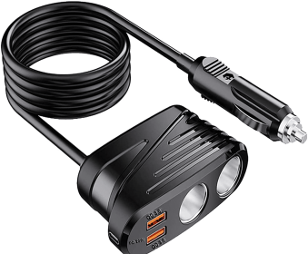 car direct plug 1 + 1 cigarette holder USB1 + 1 - PSTR31