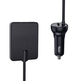 Car mobile phone fast charger, rear seat car USB charging power supply - PSTR43