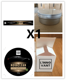 Car Diamond Crystal Wax Black Wax Coating Waxing Polishing Sewage Crystal Hard Wax - White aluminum Package - Set1