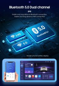 3S Series 9" Touchscreen Android 12 Octa Core QLED 1280*720 Car Gps NavI Stereo Carplay Wif 4G LTE 3+32GB - as Pic