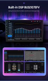 7S Series 9" Double 2Din Touchscreen Android 12 Octa Core QLED 1280*720 Car Gps Navigation Stereo Radio DSP Carplay 6+128GB - as Pic
