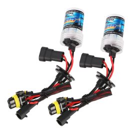 2PCS 9006 HB4 HID Xenon Light Bulbs AC 35W 8000K 3500LM Headlight Fog Light Low/High Beam Replacement Bulbs - Black