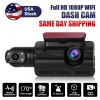 1080P Dual Lens Car DVR Dash Cam Video Recorder G-Sensor Front and Rear Camera - as picture