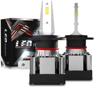 9012 - 9005/HB3 - H11/H8/H9 - 9006/HB4 - H7 High / Low Beam Combo LED Headlight Bulbs, 12000 Lumens, 6000K Xenon White - H7