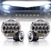 Chrome 7"Inch LED Headlights Projection For Jeep Wrangler Unlimited JK JKU TJ LJ Rubicon Sahara 1997-2017 + 4" Fog Lights Driving Lamp Front Bumper Li