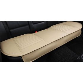 Car Front Rear Seat Cushion, Full Surround w/ Bamboo Charcoal - Beige Rear Seat Cover - 1pc