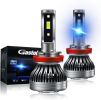 Gastokyle H8/H9/H11 LED Headlight Bulbs, 60W 10000 Lumens 6500K Cool White High Beam/Low Beam/Fog Lamp Light Conversion Kit (Pack of 2) - H8/H9/H11