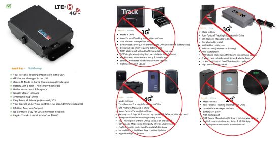 iTrackLTE BOLD Motion Alarm GPS 4G Tracker Truck/RV/Car Security - g69054ggpscatm1b