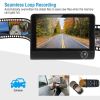 1296P Car DVR Dash Camera 4In 3 Lens Vehicle Driving Recorder Seamless Recording - Black