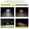 2PCS 9006 HB4 HID Xenon Light Bulbs AC 35W 8000K 3500LM Headlight Fog Light Low/High Beam Replacement Bulbs - Black