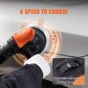 VEVOR Car Polisher Buffer Sander Waxer Kit 6 Variable speed 6" 4600W w/ Pads - Default