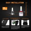 9012 - 9005/HB3 - H11/H8/H9 - 9006/HB4 - H7 High / Low Beam Combo LED Headlight Bulbs, 12000 Lumens, 6000K Xenon White - 9012
