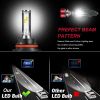 Saber-X LED Headlight Bulbs Conversion Kit,DOT Approved D6 Series CSP Chips Adjustable Beam Light Bulb With Fans Sets - 6000LM 6000K Cool White - 9007