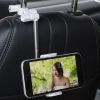 New Car Rearview Mirror Mount Phone Holder For iPhone  GPS Seat Smartphone Car Phone Holder Stand Adjustable Support - Black