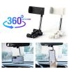 New Car Rearview Mirror Mount Phone Holder For iPhone  GPS Seat Smartphone Car Phone Holder Stand Adjustable Support - white