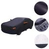 5 Layer Outdoor Car Cover Cotton Lining Breathable Waterproof Weather Protector for 186" to 193" Sedan and SUV - Dark Blue