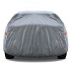 5 Layer Outdoor Car Cover Cotton Lining Breathable Waterproof Weather Protector for 186" to 193" Sedan and SUV - Dark Blue