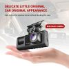 3 Channel Dash Cam Front And Rear Inside; 1080P Dash IR Night Vision; Loop Recording Car DVR Camera With 2 Inch IPS Screen 3 Cameras Car Dashcam - 500