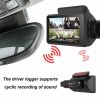 HD Car Video Recorder 2 Lens Hidden Car Driving Dash Cam 3.0inch IPS Camera Recorder Night Vision G-sensor Loop Recording Dvr - front and interior - N