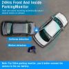 3 Channel Car DVR Dash Cam Video Recorder 1080P Front Inside Rear Camera G-Sensor Night Vision Parking Monitor Driving Vehicle Recorder - Black