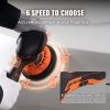 VEVOR Car Polisher Buffer Cordless Dual Action Polishing Machine 6" 2PCS Battery - Default