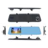907T 4.3'' Car DVR Version Upgrade 1080P Touch Screen Car Camera Rearview Mirror Dual Lens Video Recorder Dash Cam built in 32GB - blue