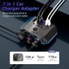 Car mobile phone fast charger, 1 + 3 car cigarette lighter - PSTR52