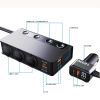 Car refrigerator charging power supply, car mobile phone fast charger, 1 + 3 car cigarette lighter - PSTR54