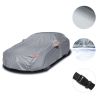 5 Layer Outdoor Car Cover Cotton Lining Breathable Waterproof Weather Protector for 186" to 193" Sedan and SUV - Dark Blue