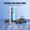 VEVOR Tire Inflator Portable Air Compressor 7800mAh 2X Faster 160PSI Auto-Off - Default