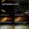 7" LED Headlight with DRL For Harley Davidson Street Glide Motorcycle Projector LED Headlamp Light Set Black ,DOT Approved ( Also Fits Jeep Wrangler )