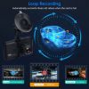 1080P Car DVR 3in Camera Dash Cam Camcorder Camera Recorder with 100¬∞ Angle Loop Recording Motion Detection - Black