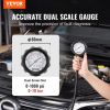 VEVOR Diesel Engine Compression Tester, 18 pcs Cylinder Pressure Test Tool Kit, with 0-1000 psi Gauge and Adapters, Diesel Injector Tester Check Cylin