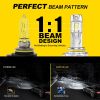 Automotive Waterproof LED Headlight Bulbs - 9012-Cool White