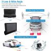 1296P Car DVR Dash Camera 4In 3 Lens Vehicle Driving Recorder Seamless Recording - Black