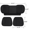 Car Front Rear Seat Cushion, Full Surround w/ Bamboo Charcoal - Black - 1pc