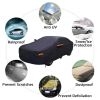 5 Layer Outdoor Car Cover Cotton Lining Breathable Waterproof Weather Protector for 186" to 193" Sedan and SUV - Dark Blue