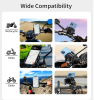 Bicycle, motorcycle phone holder 360 degrees rotation 4.0-6.7 inches with visor and touch screen - PSM8S