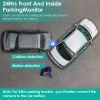 Dual Lens Car DVR Dash Cam Video Recorder 1080P Front Inside Camera G-sensor Motion Detection Night Vision Driving Vehicle Recorder - Black
