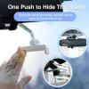 New Car Rearview Mirror Mount Phone Holder For iPhone  GPS Seat Smartphone Car Phone Holder Stand Adjustable Support - Black