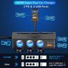 Car refrigerator charging power supply, car mobile phone fast charger, 1 + 3 car cigarette lighter - PSTR54