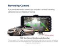 A6t 4" Dvr Dash Cam Rear View Camera Touch Screen Night Vision Video Recorder Dashcam Motion Detection Car Dvr Mirror built in 32GB - black