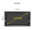 6.5 inch Double 2Din Touch Screen Android10 Support Apple Carplay Car Gps Navigation Mp5 Player FM RDS Bluetooth Steering Wheel Control - as Pic
