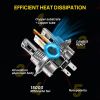 Automotive Waterproof LED Headlight Bulbs - H4-Cool White