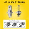 Automotive Waterproof LED Headlight Bulbs - H4-Cool White