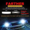 Saber-X LED Headlight Bulbs Conversion Kit,DOT Approved D6 Series CSP Chips Adjustable Beam Light Bulb With Fans Sets - 6000LM 6000K Cool White - h4/9