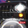 DOT Approved 7" Round Black LED Headlight with High Low Beam White DRL Amber Turn Signal for Jeep Wrangler JK TJ LJ CJ Hummer H1 H2 (Pair) - Cr-TUR-CX